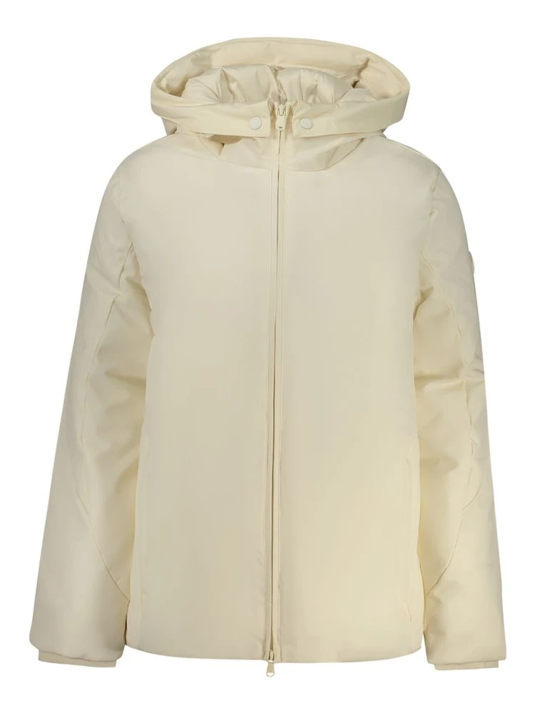 White Polyester Women's Jacket