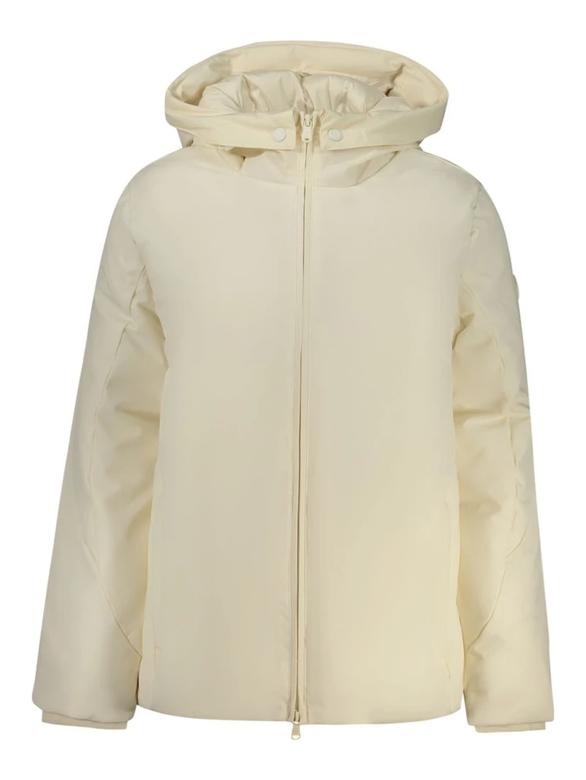 White Polyester Women's Jacket