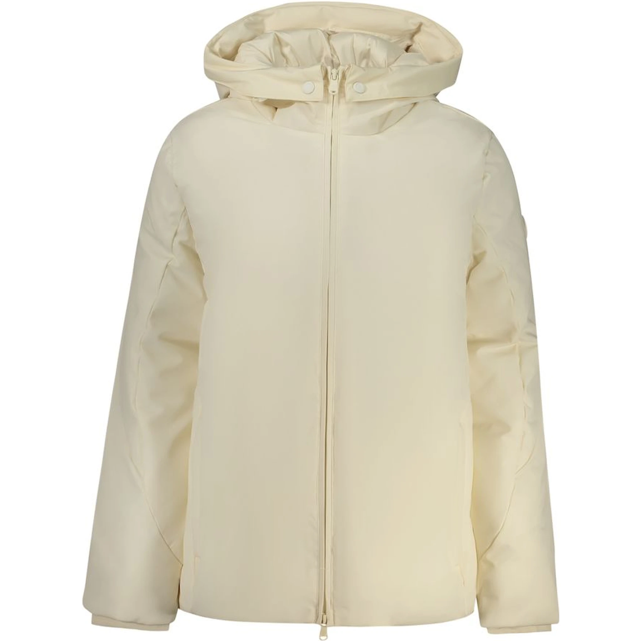 White Polyester Women's Jacket
