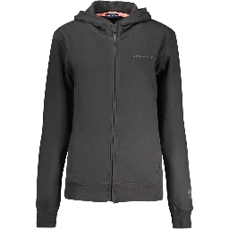 Black Cotton Women's Hoodie