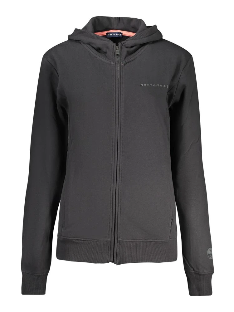 Black Cotton Women's Hoodie