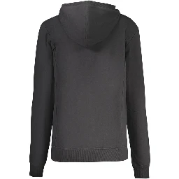 Black Cotton Women's Hoodie
