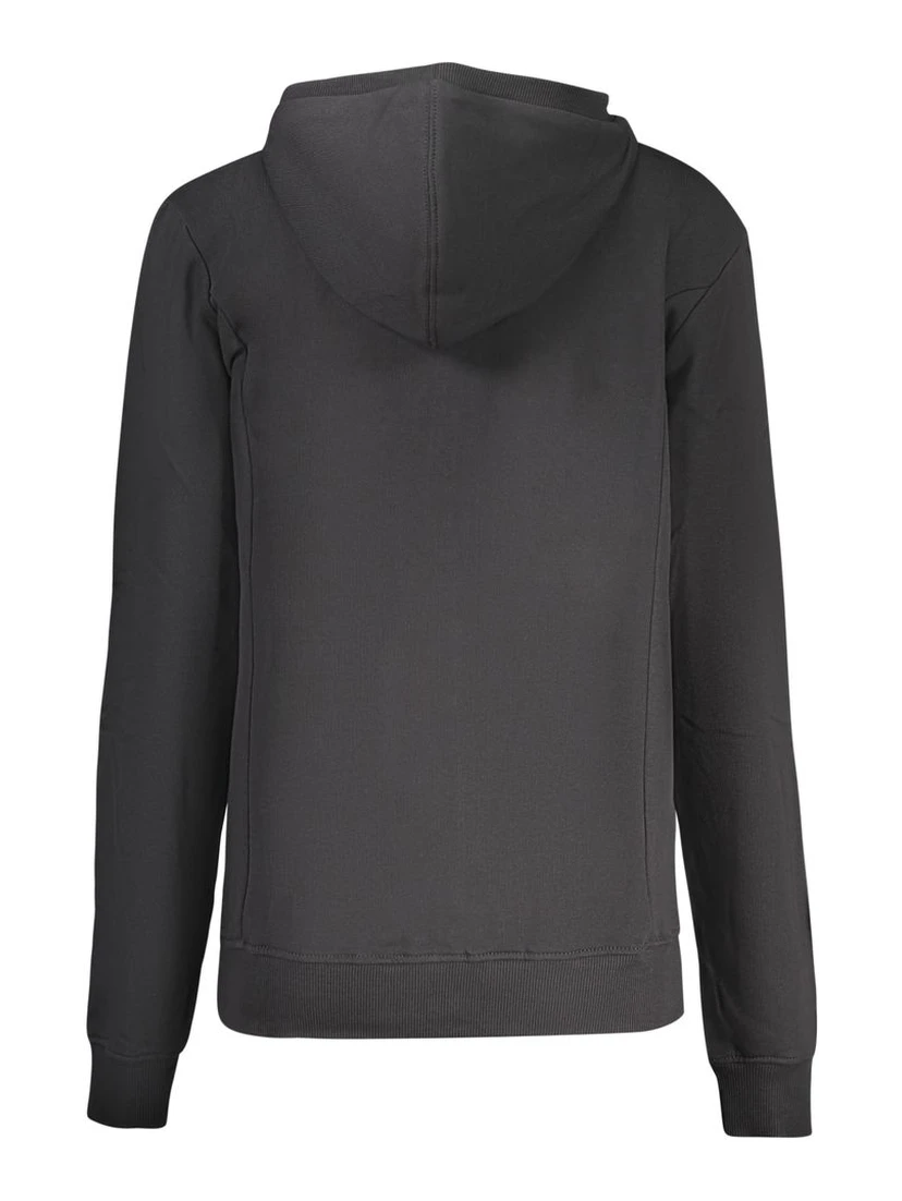 Black Cotton Women's Hoodie