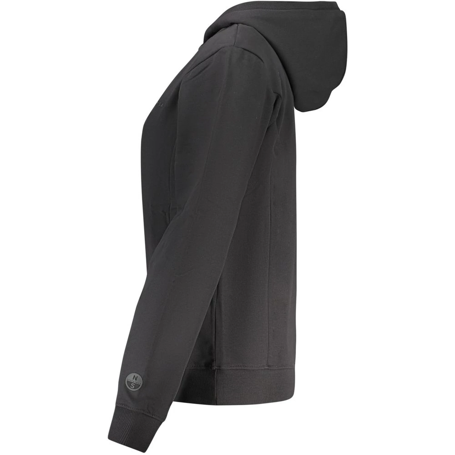 Black Cotton Women's Hoodie