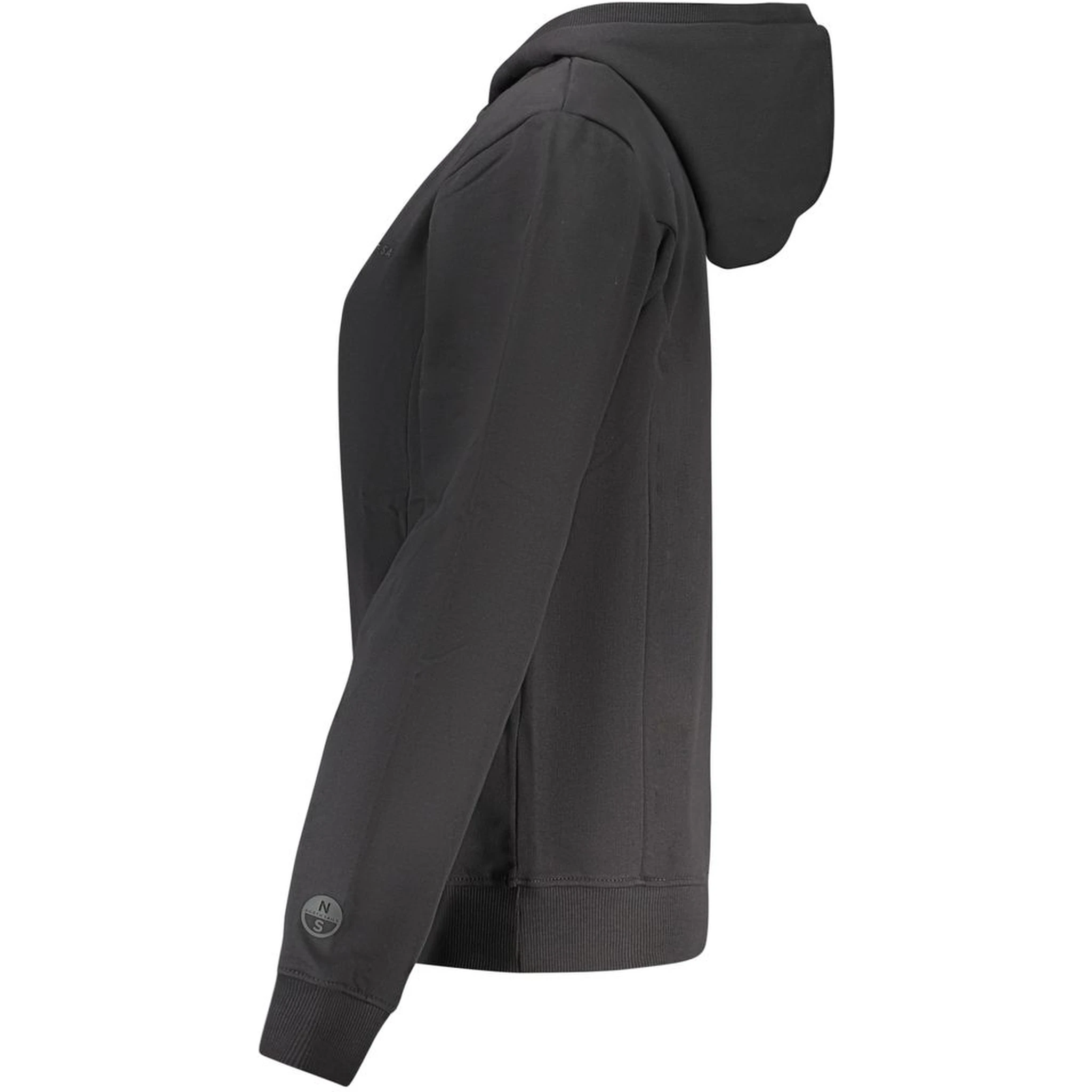 Black Cotton Women's Hoodie