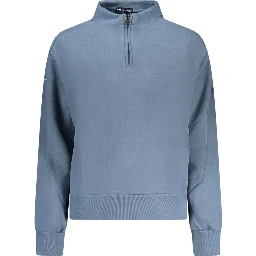 Blu Cotton Women Sweatshirt