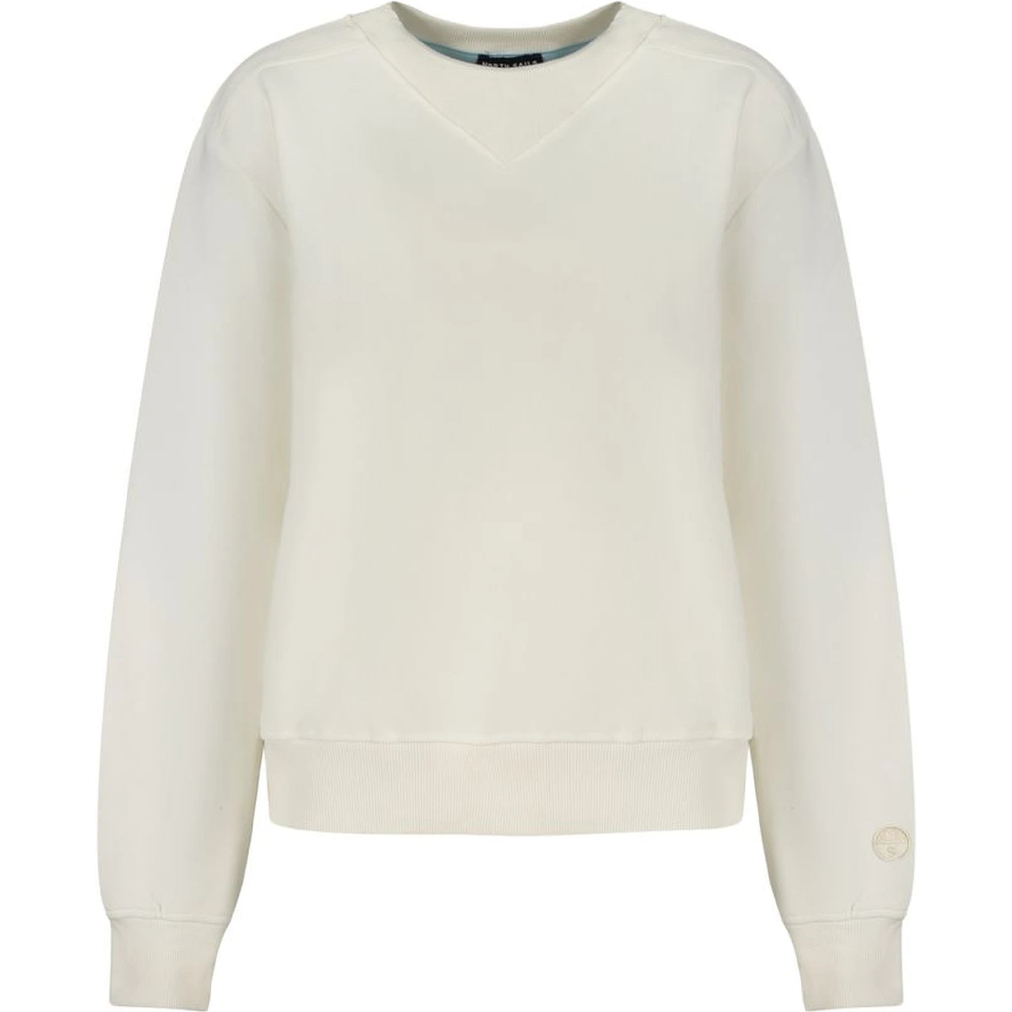 Bianco Cotton Women Sweatshirt
