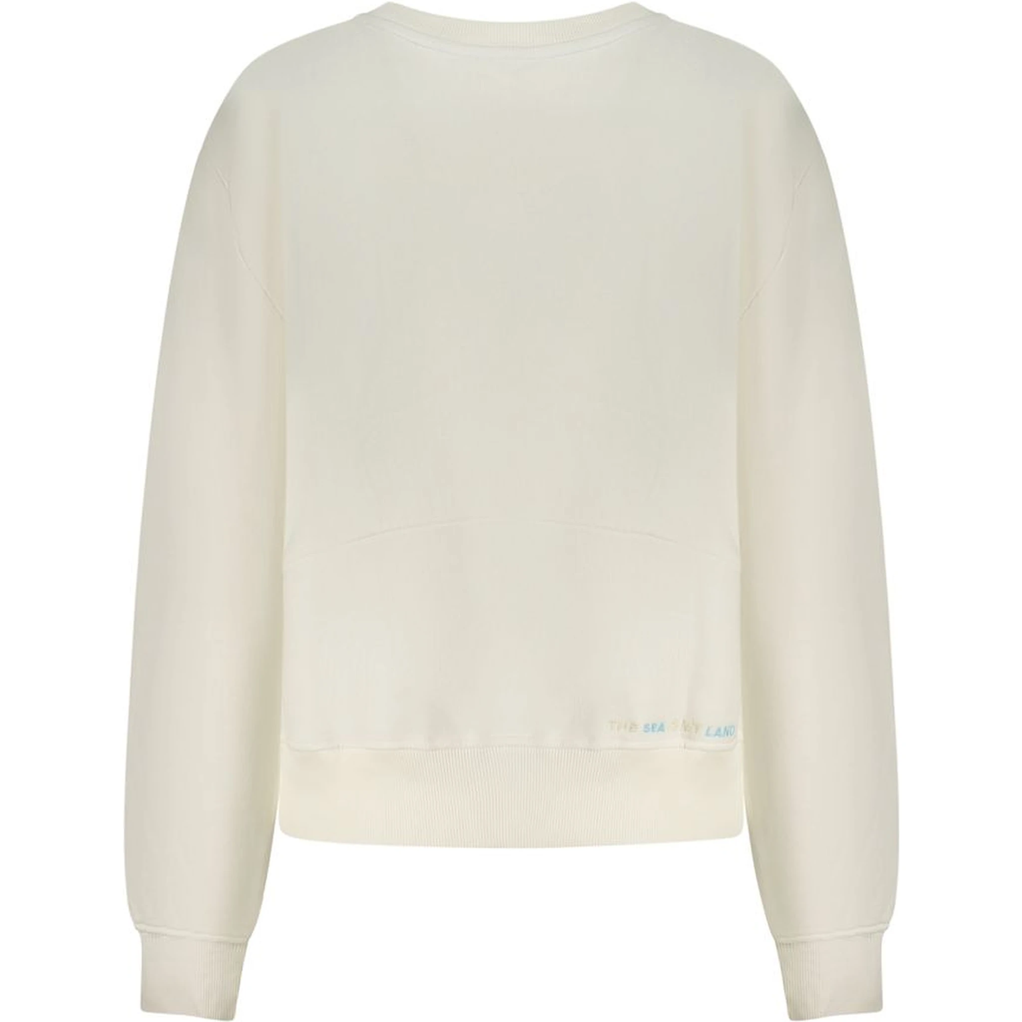 Bianco Cotton Women Sweatshirt