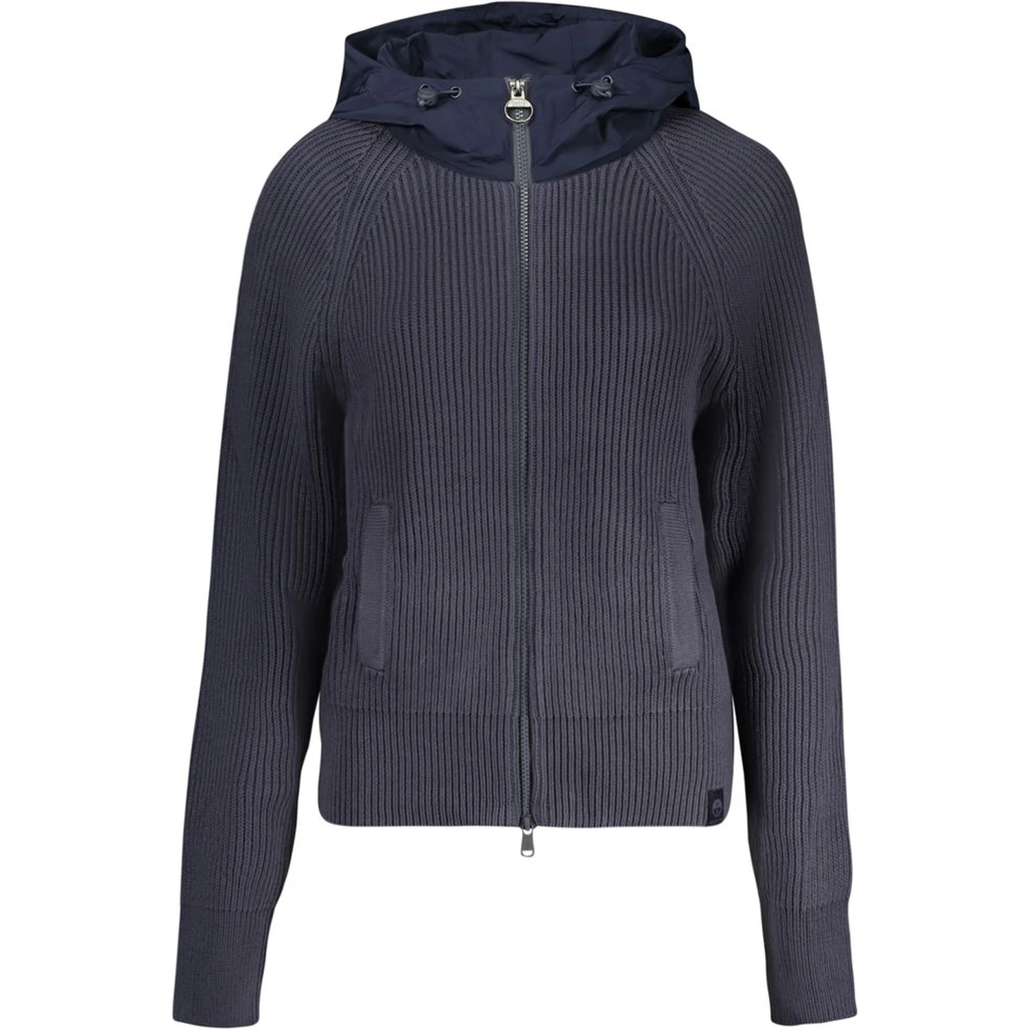 Blu Polyester Women Cardigan