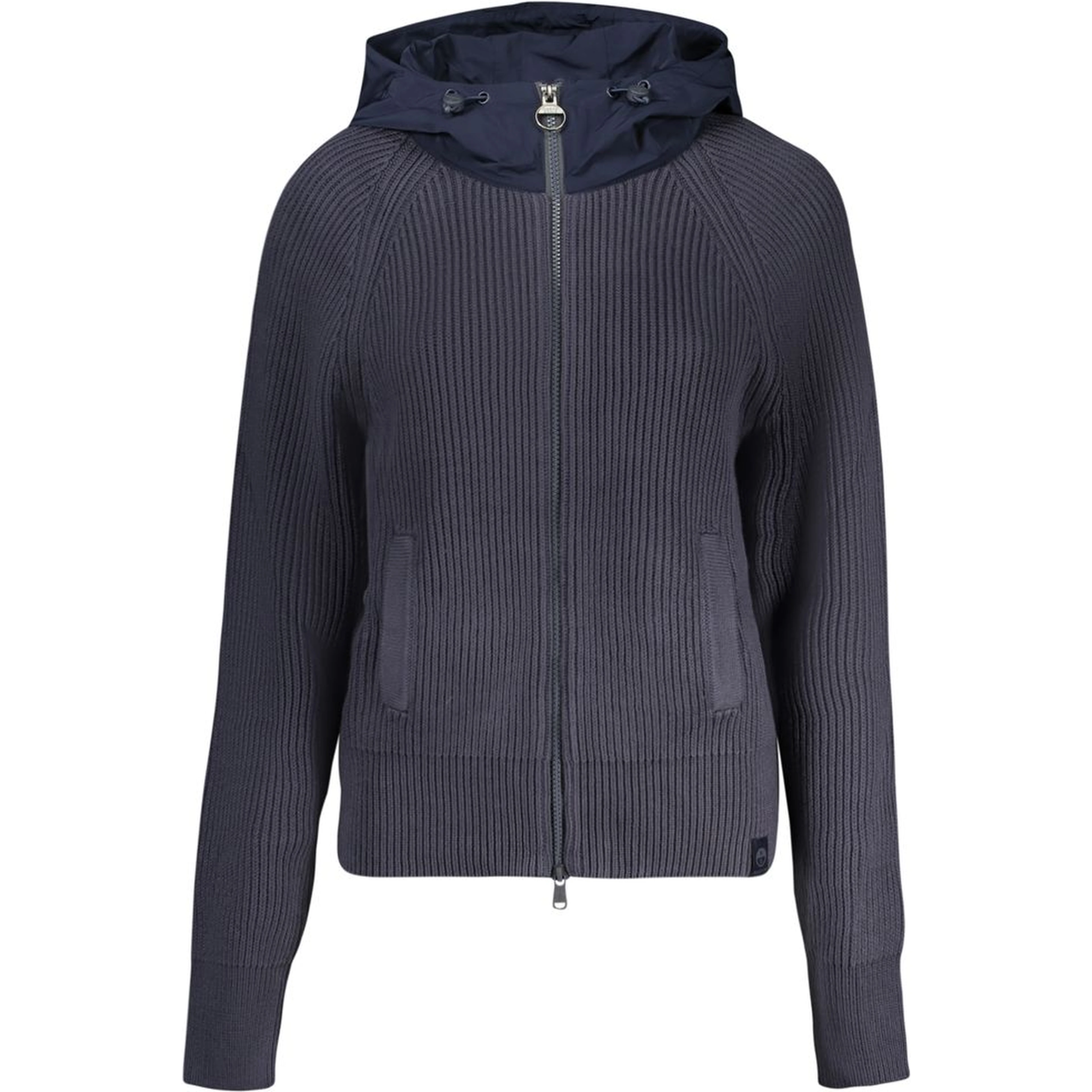 Blu Polyester Women Cardigan