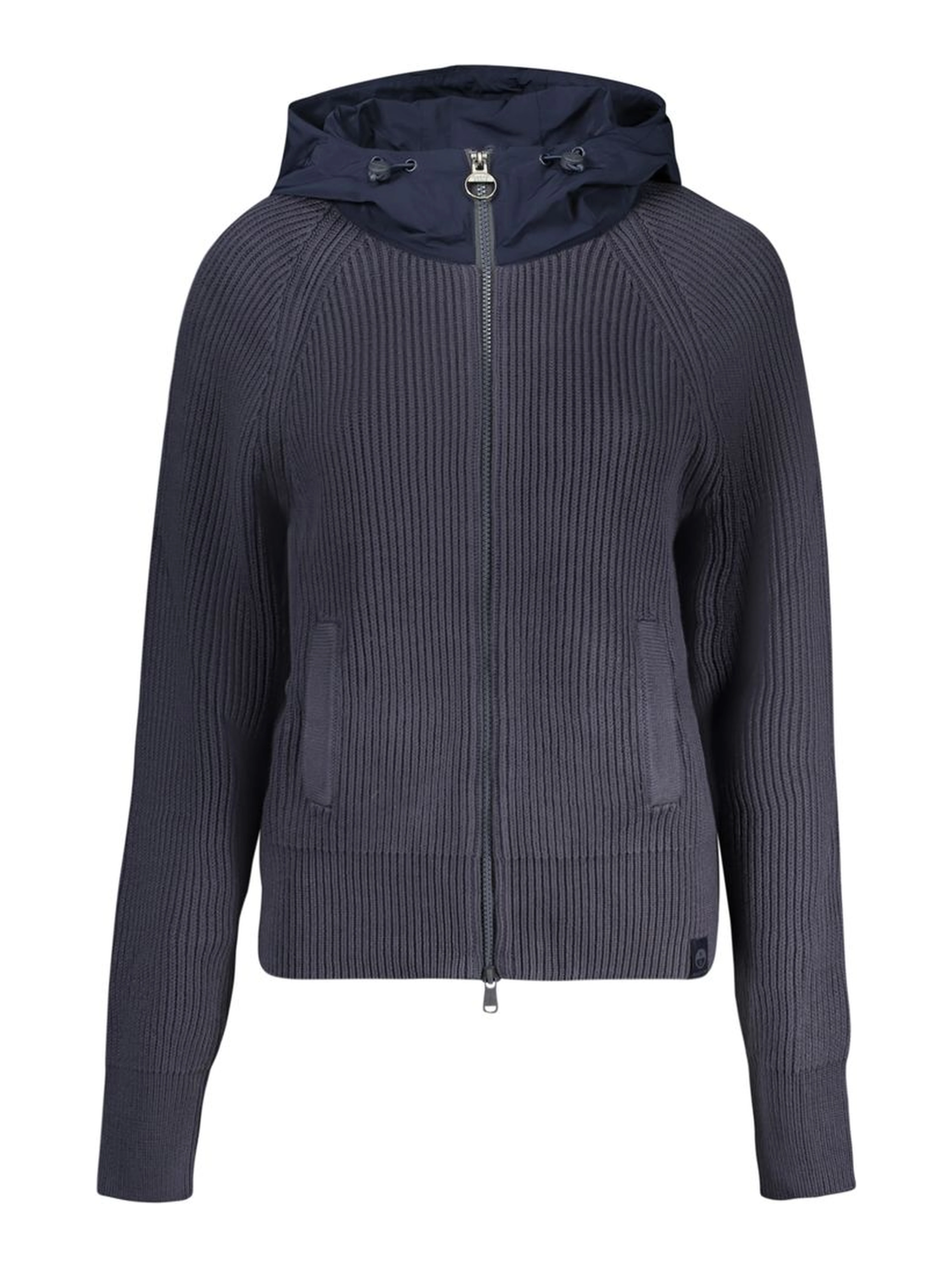 Blu Polyester Women Cardigan