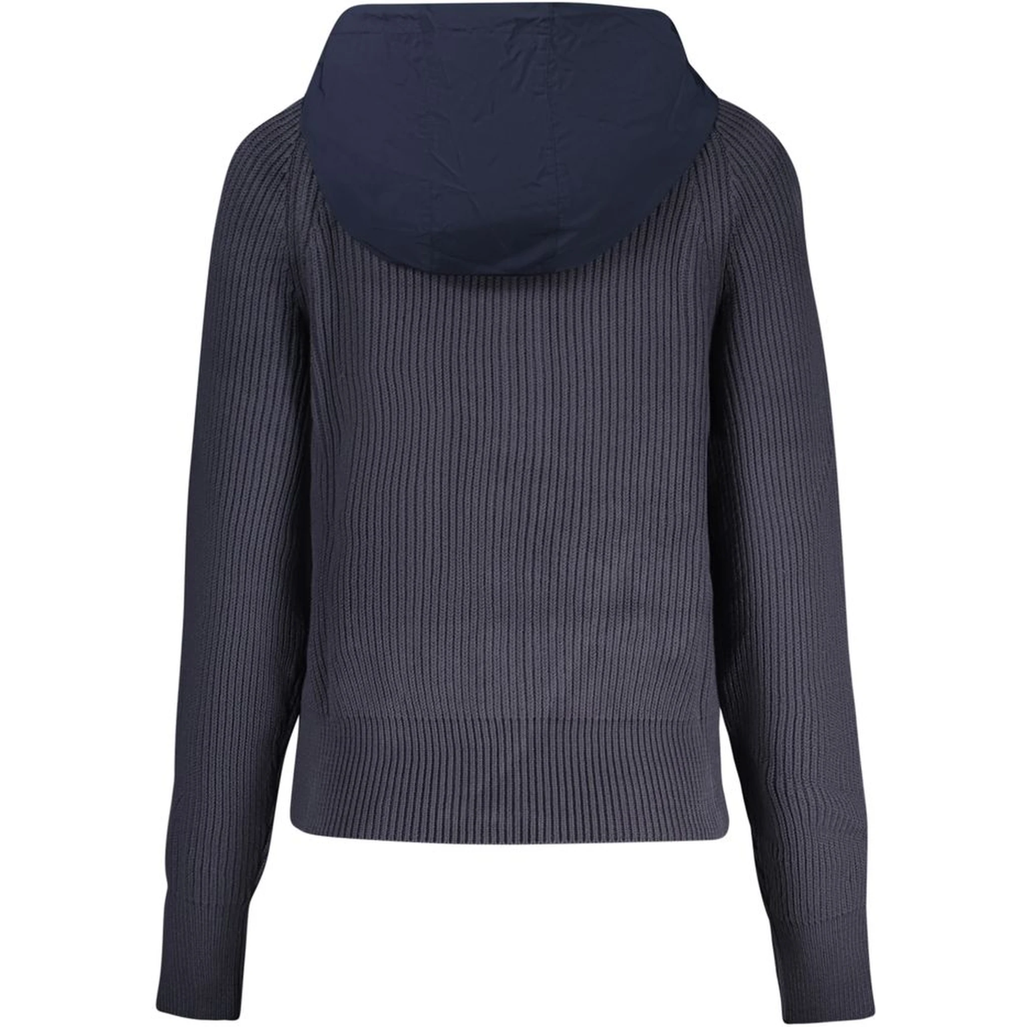 Blu Polyester Women Cardigan