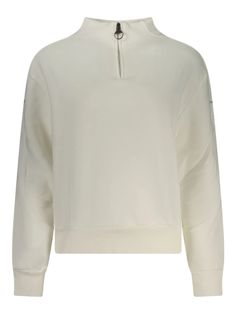Bianco Cotton Women Sweatshirt