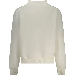 Bianco Cotton Women Sweatshirt