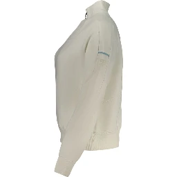 Bianco Cotton Women Sweatshirt