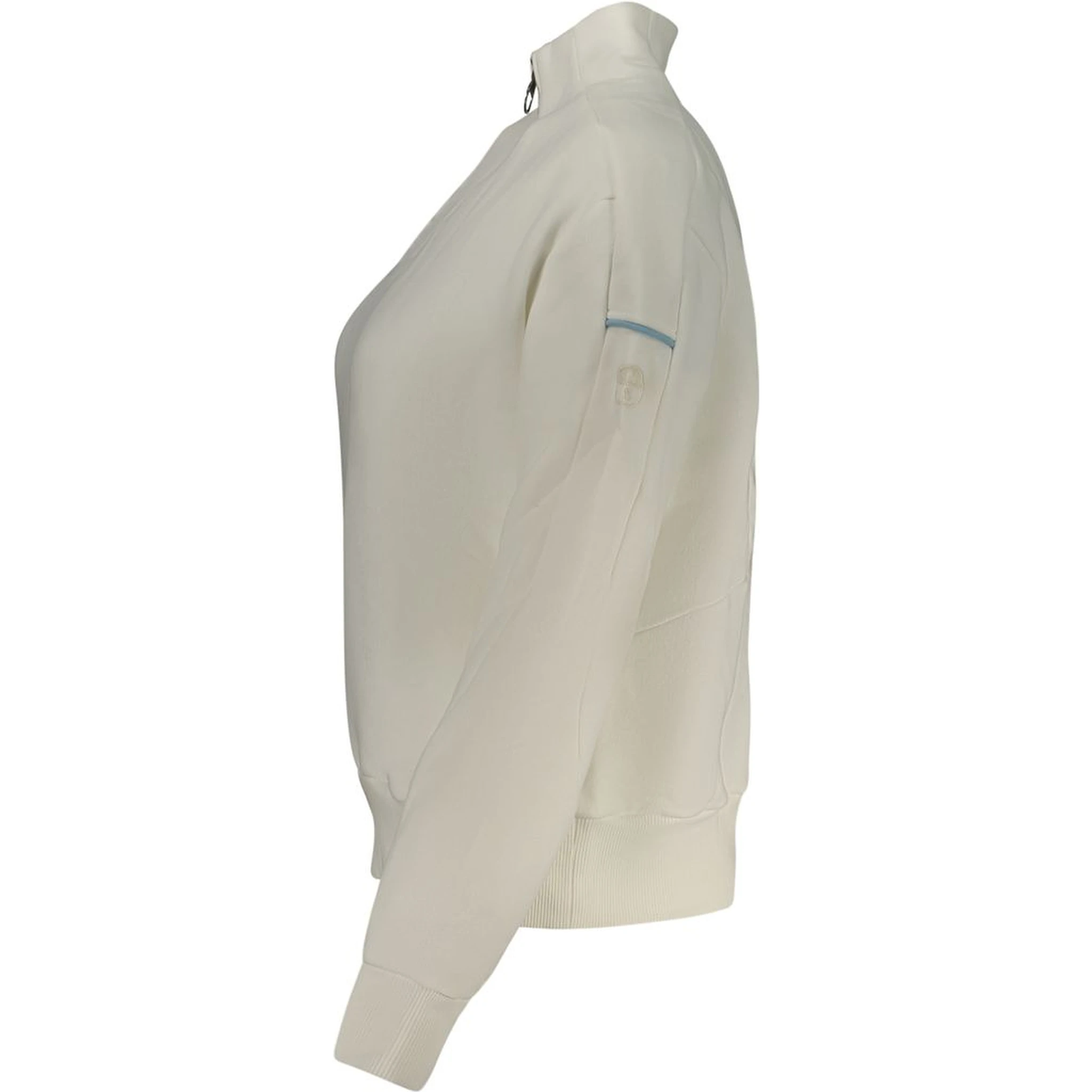 Bianco Cotton Women Sweatshirt