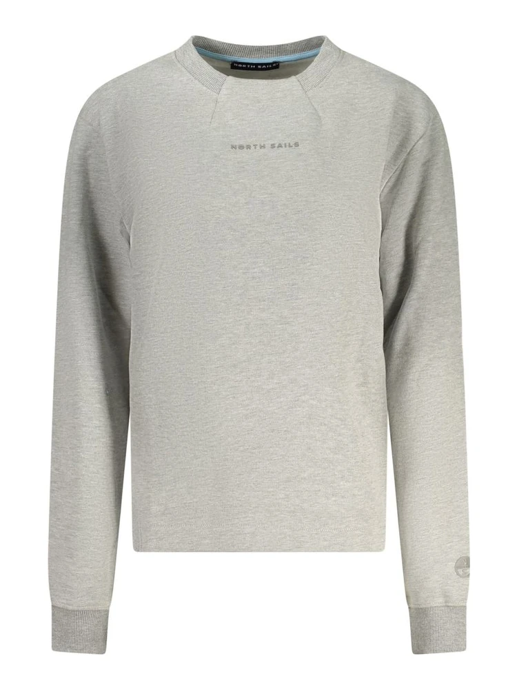 Grigio Cotton Women Sweatshirt