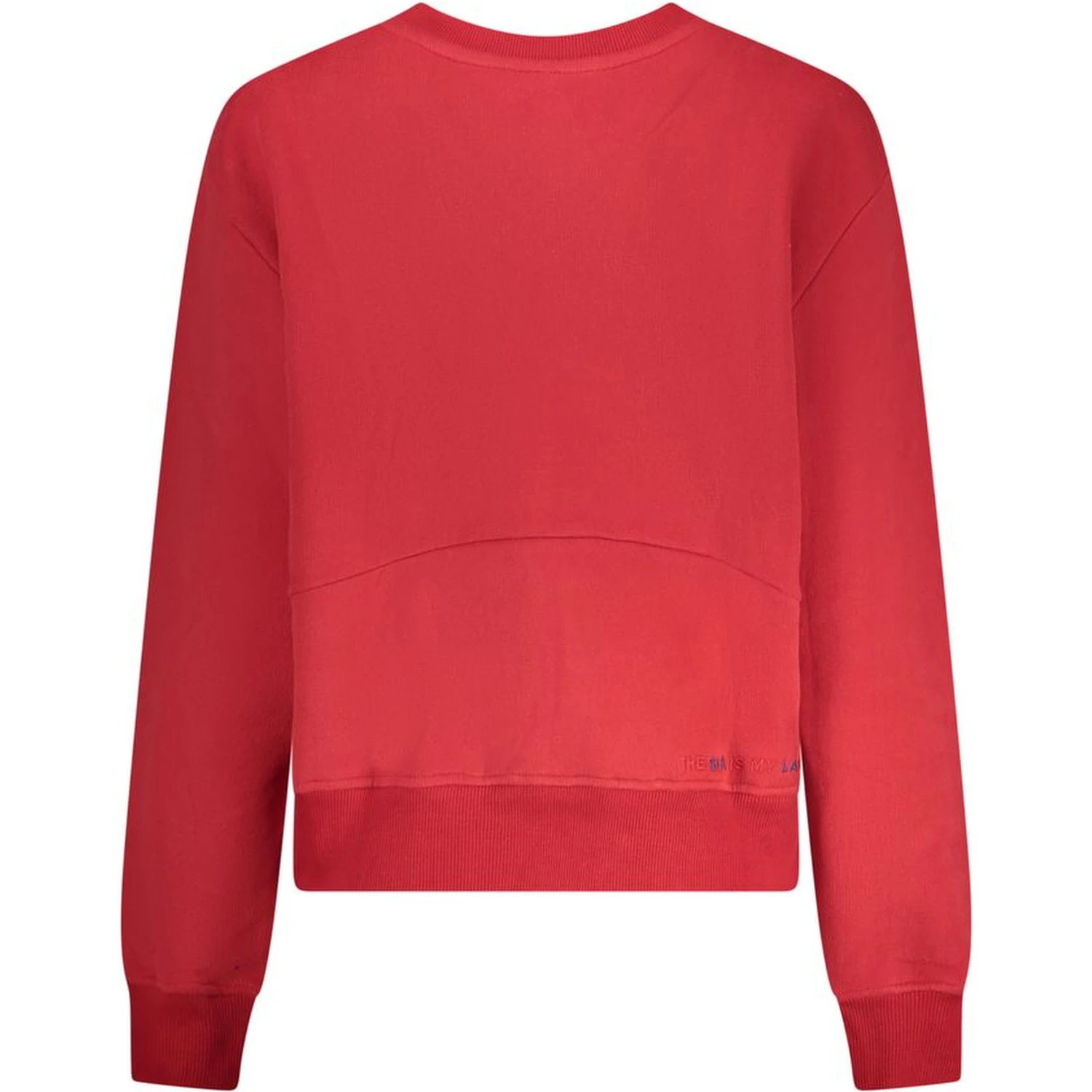 Red Cotton Women Sweatshirt