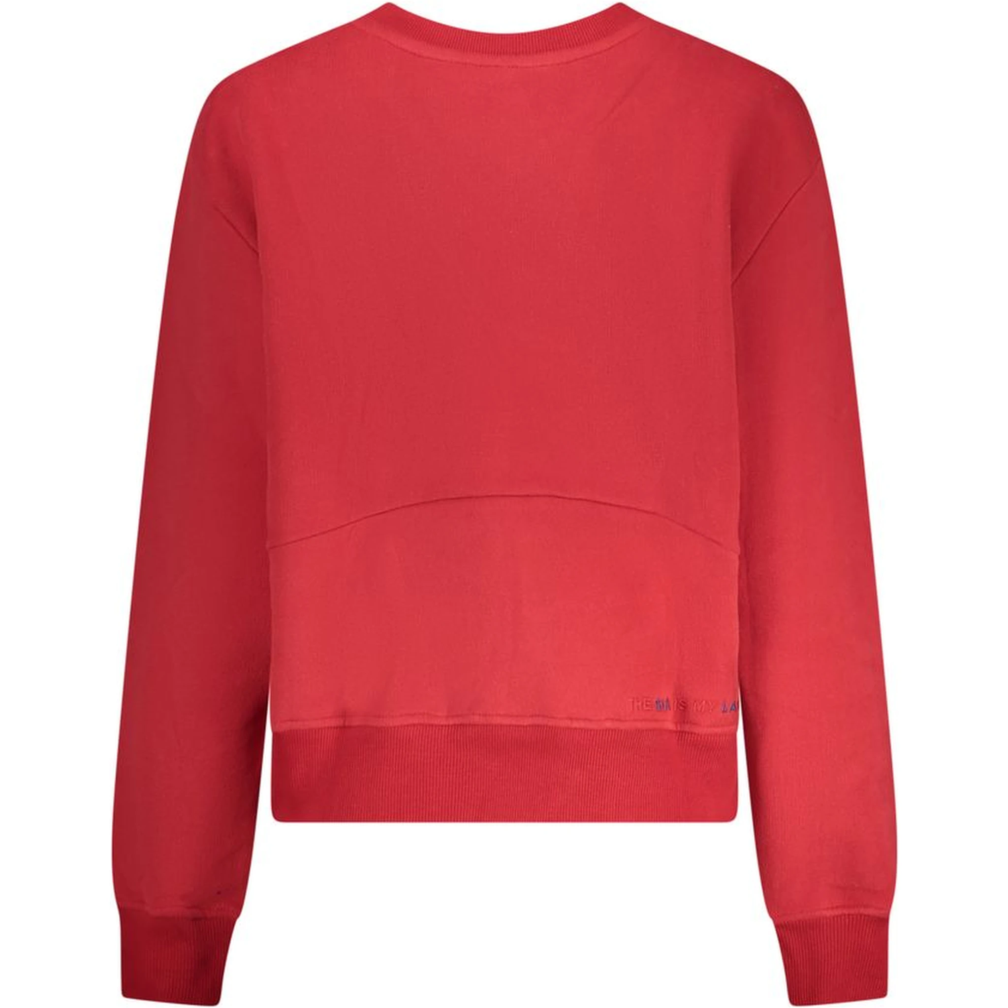 Red Cotton Women Sweatshirt