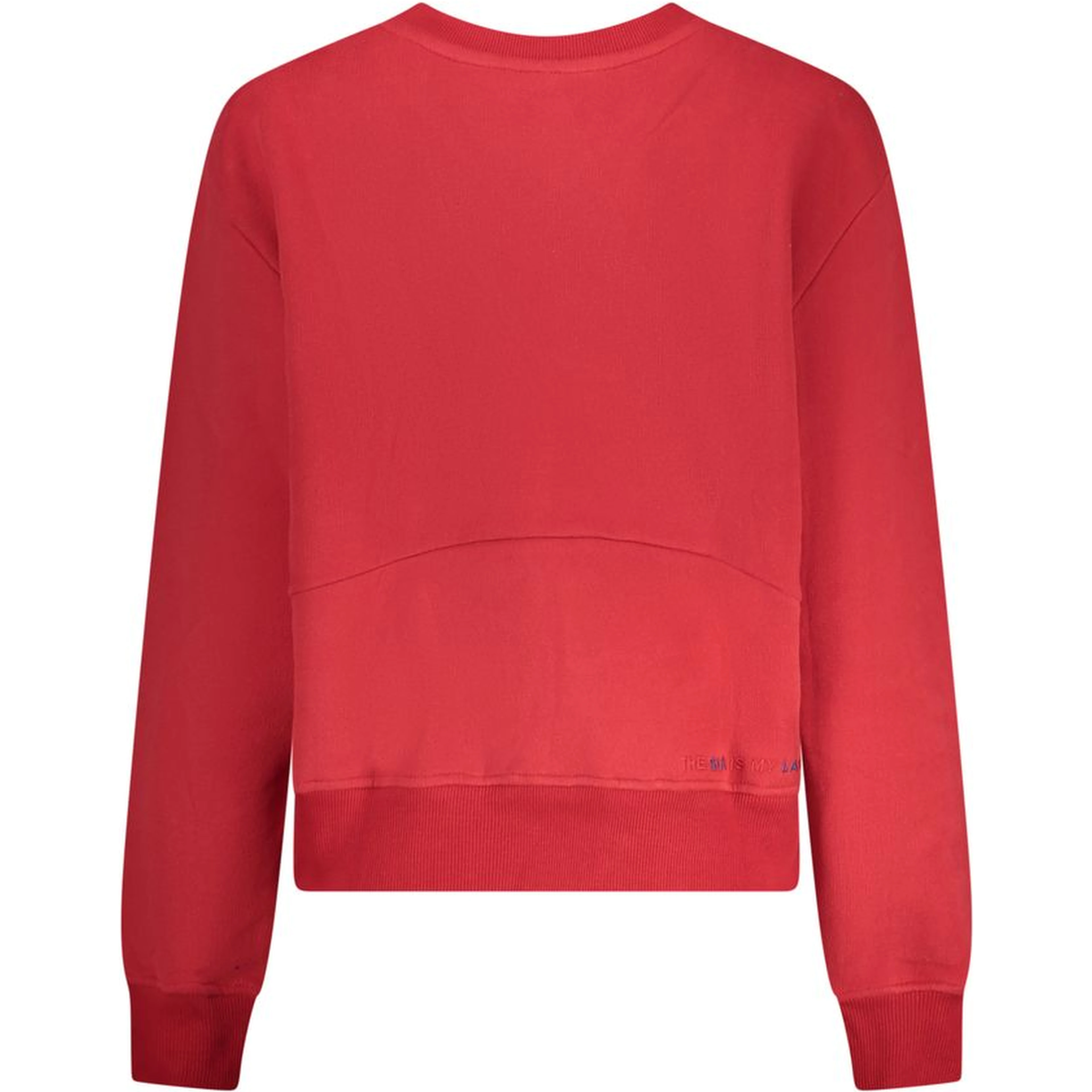 Red Cotton Women Sweatshirt