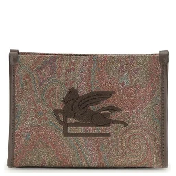 Brown Calf Leather Bos Taurus Clutch Bag