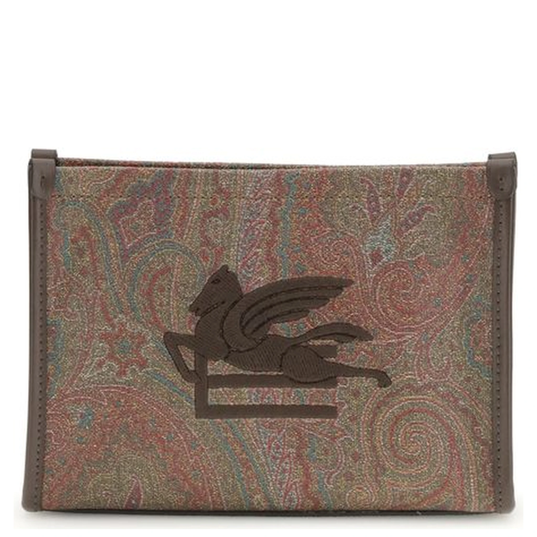 Brown Calf Leather Bos Taurus Clutch Bag