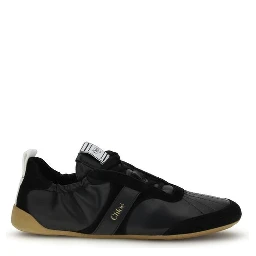 Black Goatskin Athletic Sneakers