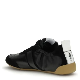 Black Goatskin Athletic Sneakers