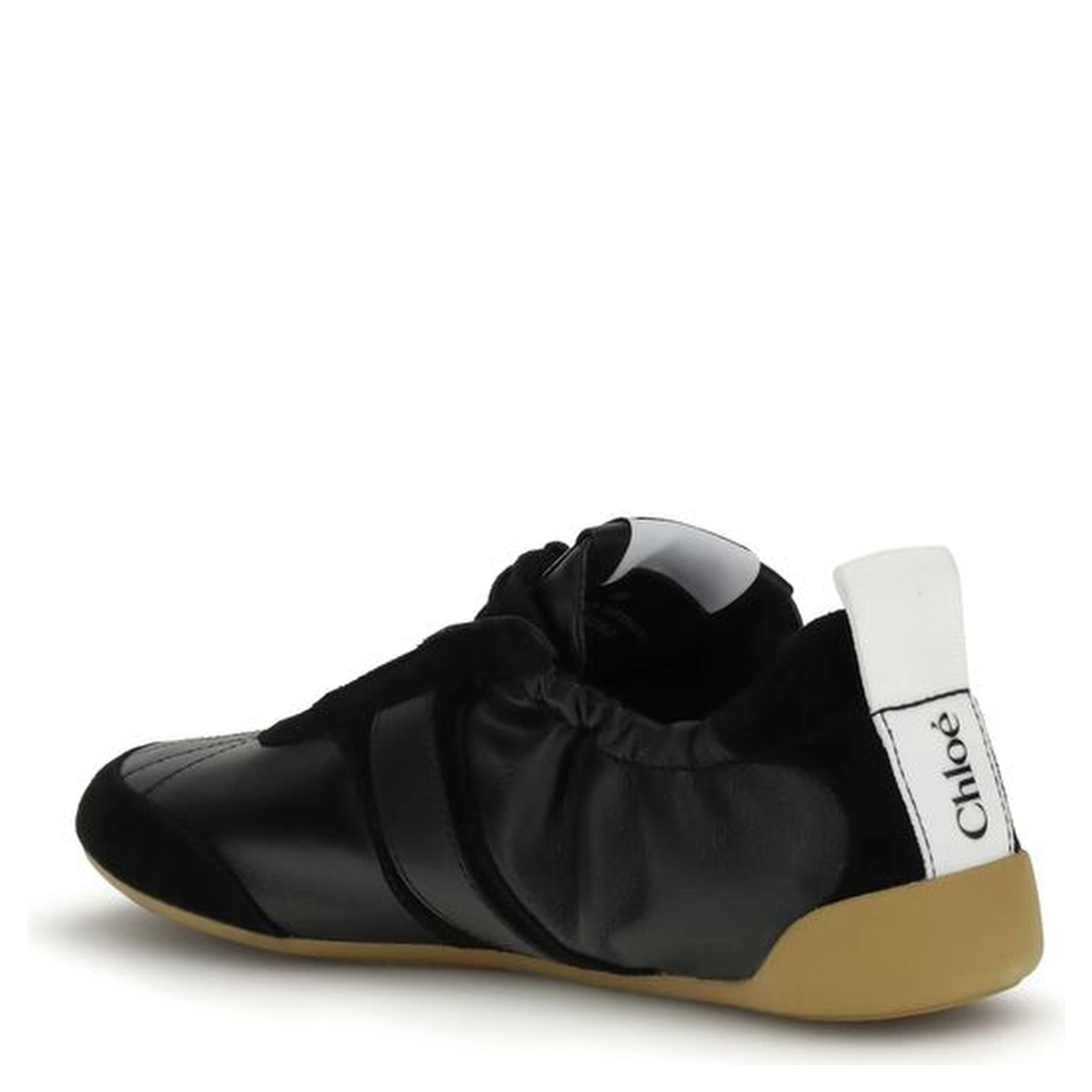 Black Goatskin Athletic Sneakers