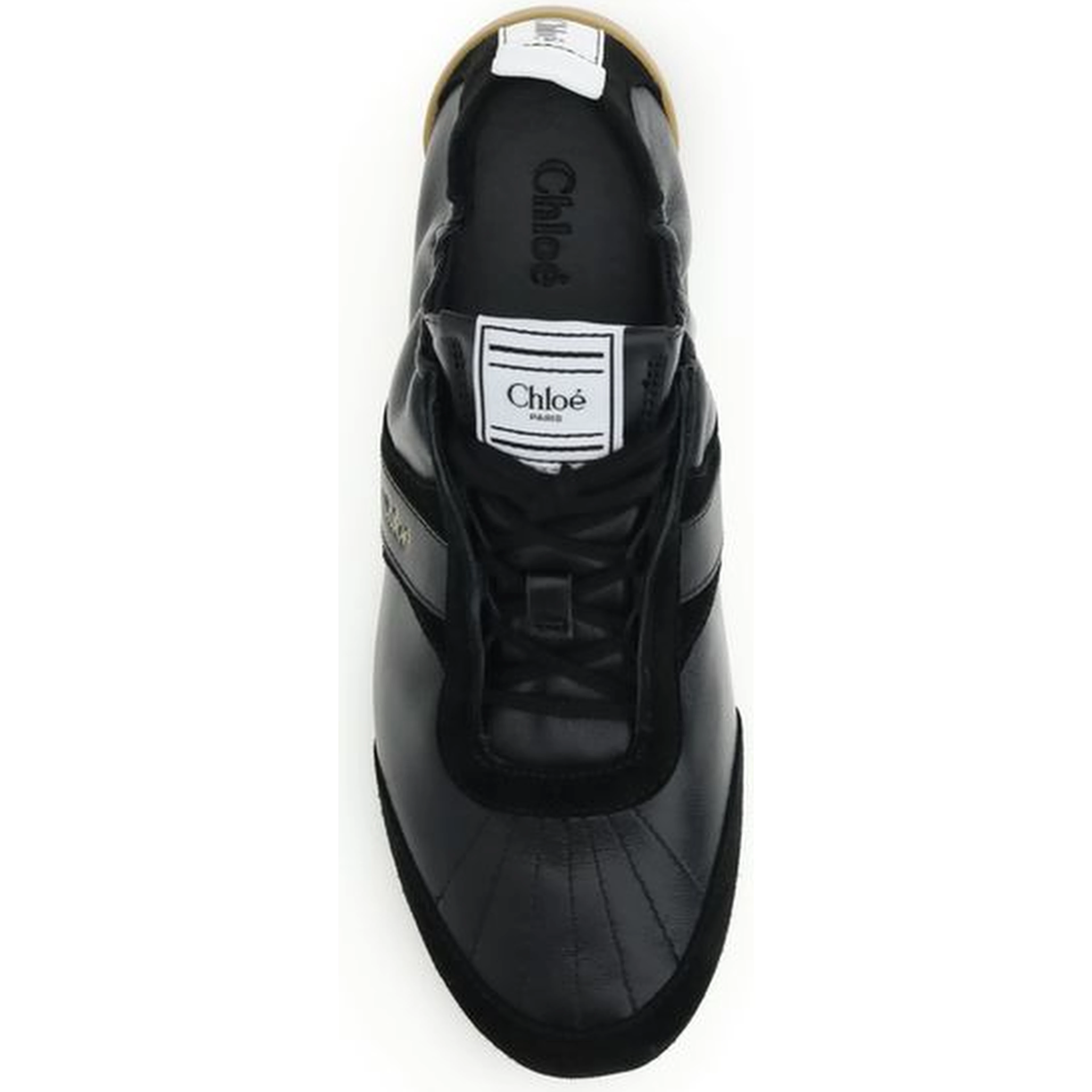 Black Goatskin Athletic Sneakers