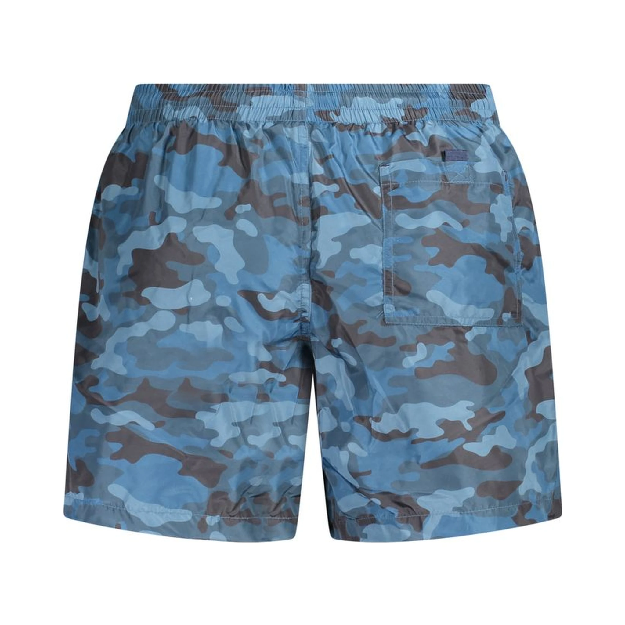 Blu Polyester Men's Swim Boxer