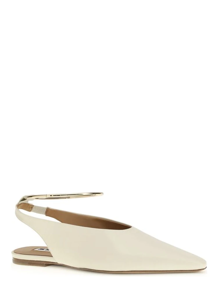 Cream Goatskin Ballet Flats alternative