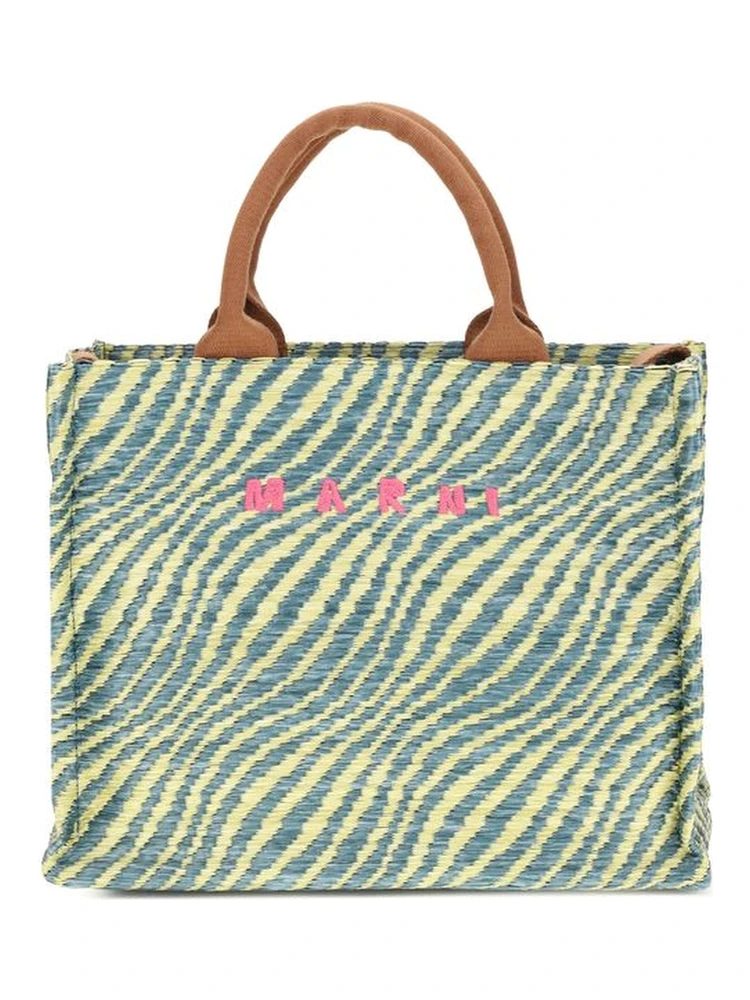 Multicolor Fabric Shoulder Bag