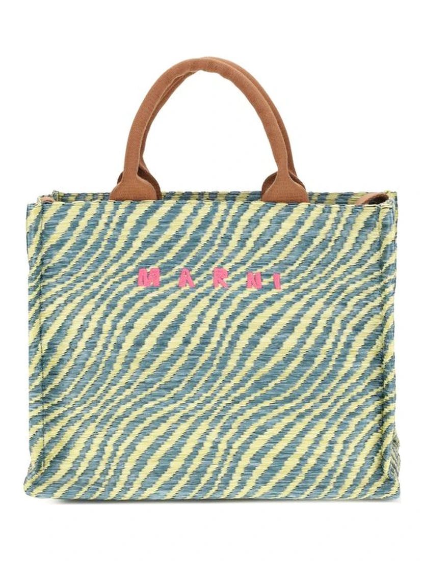 Multicolor Fabric Shoulder Bag