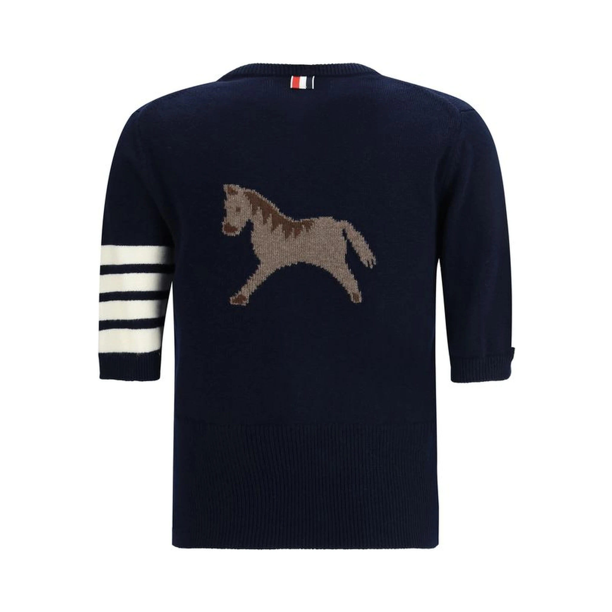 سويت شيرت من الصوف الأزرق