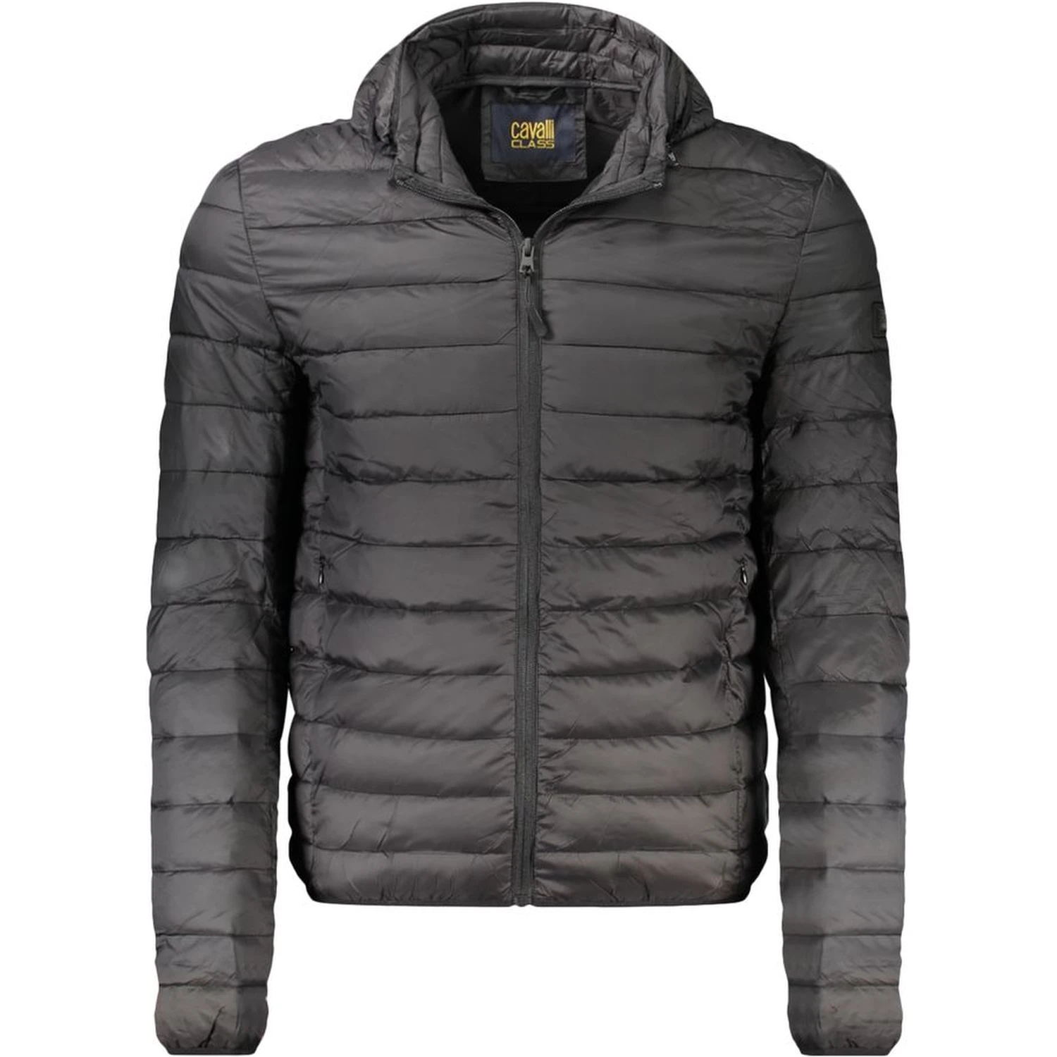 Black Polyester Jackets & Coat