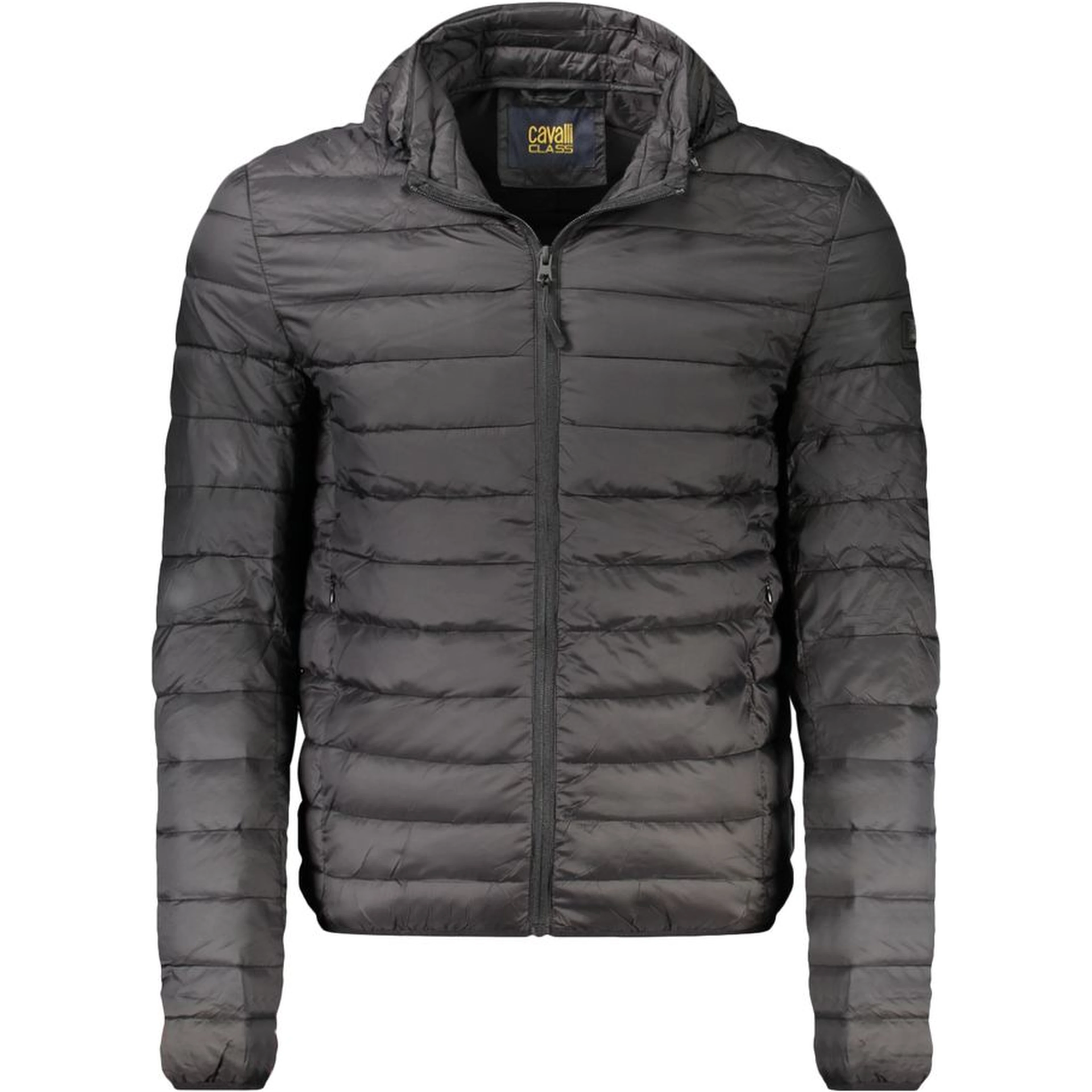 Black Polyester Jackets & Coat