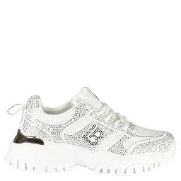 White Polyester Sneaker