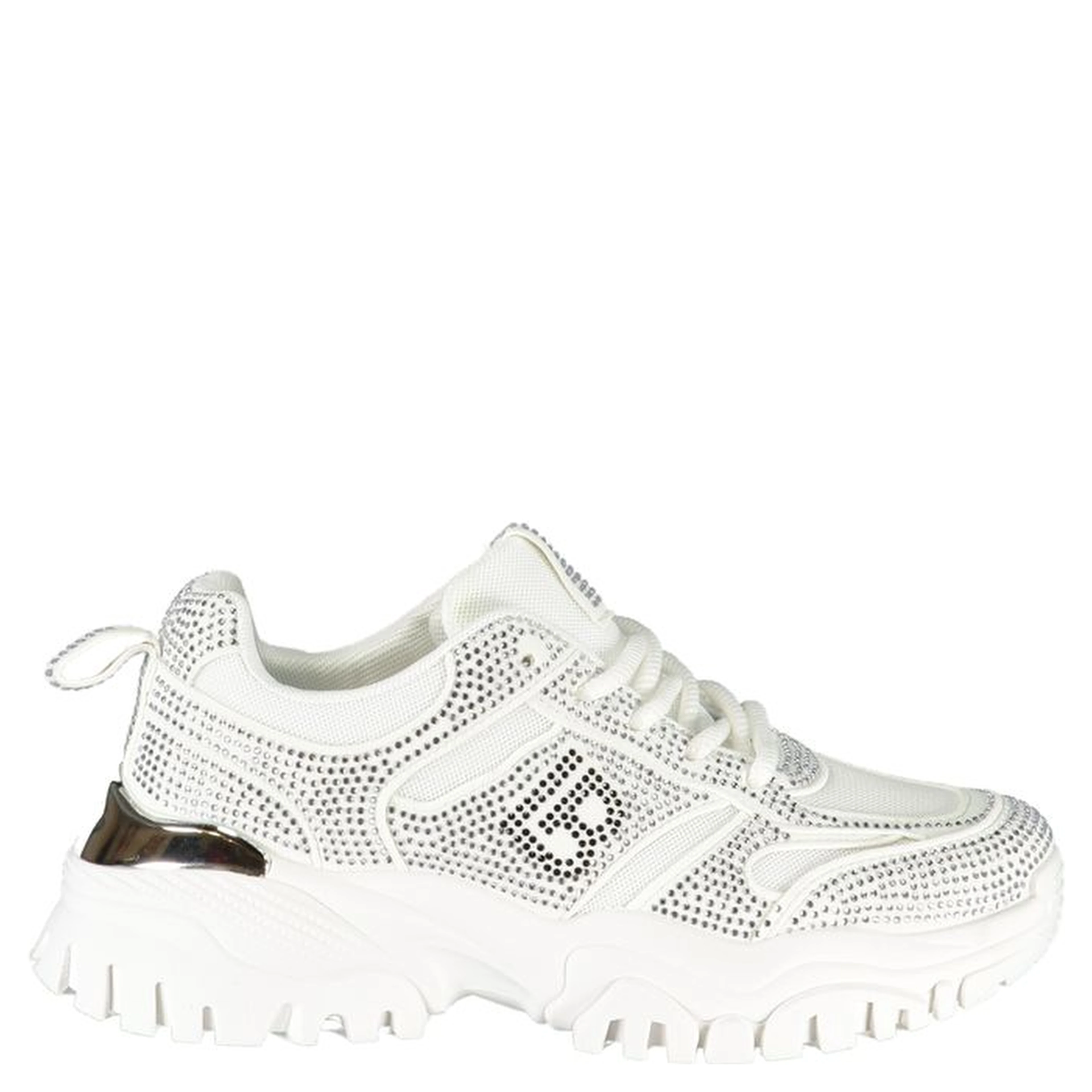 White Polyester Sneaker