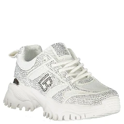 White Polyester Sneaker