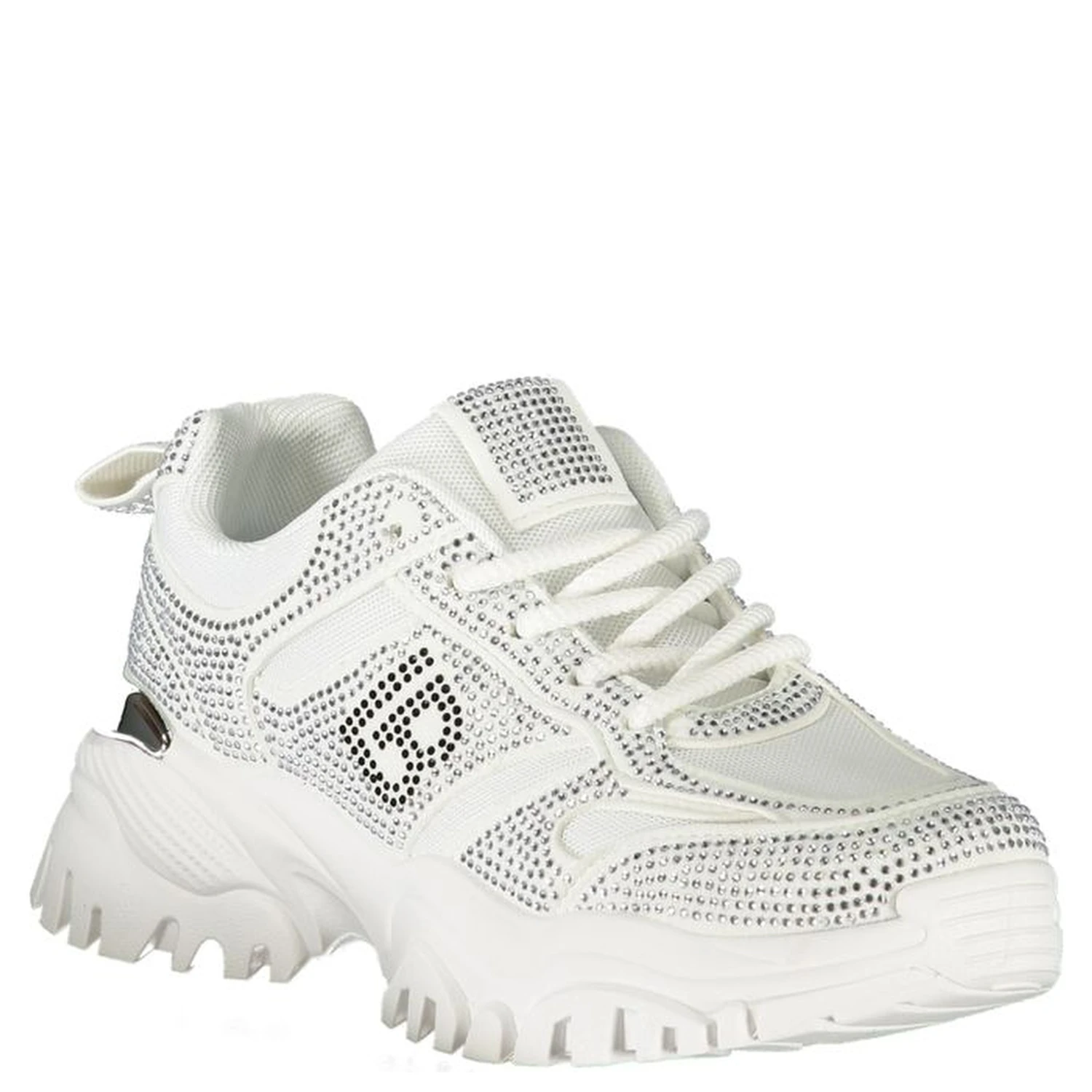 White Polyester Sneaker