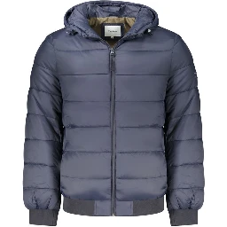 Blue Polyamide Jackets & Coat