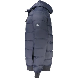 Blue Polyamide Jackets & Coat
