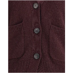 Purple Cashmere Cardigan