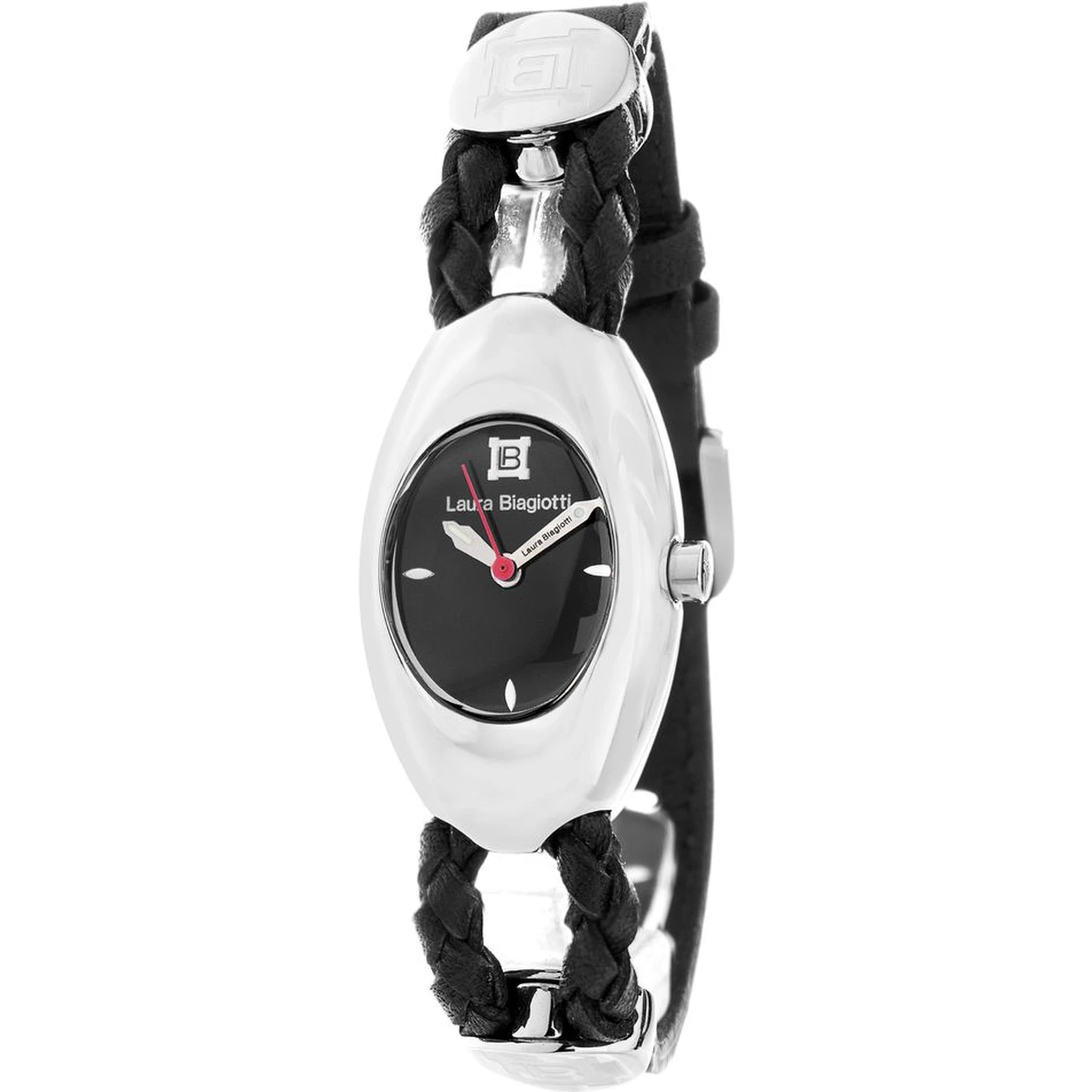 Black Leather Dress Watch