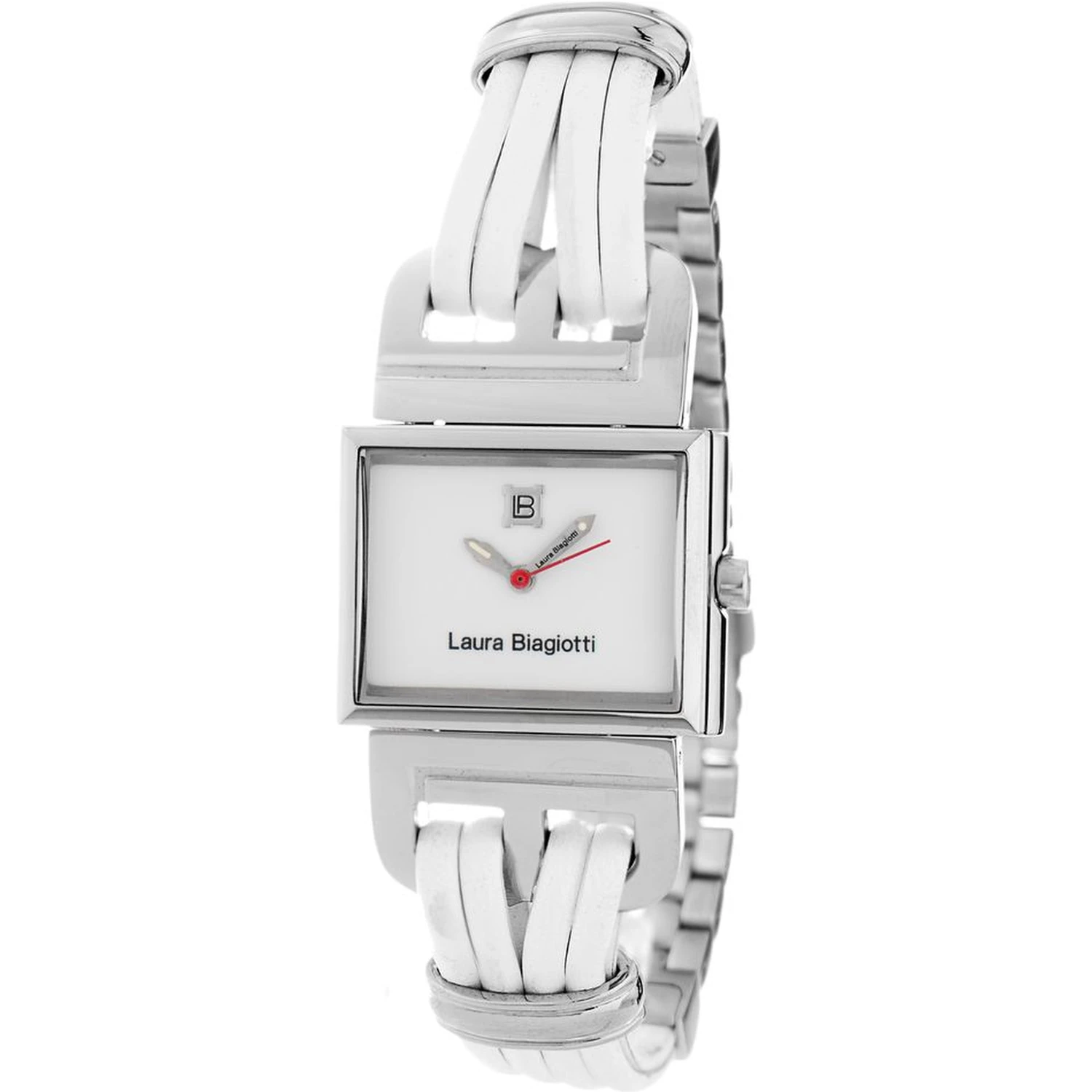 White Leather Dress Watch