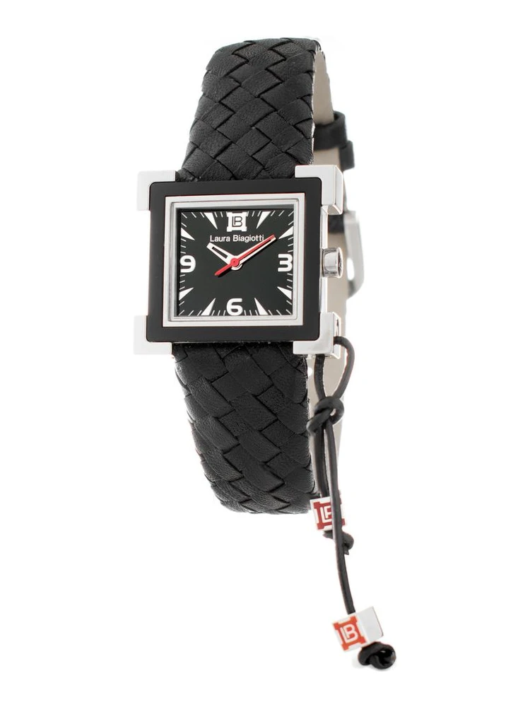 Black Leather Dress Watch