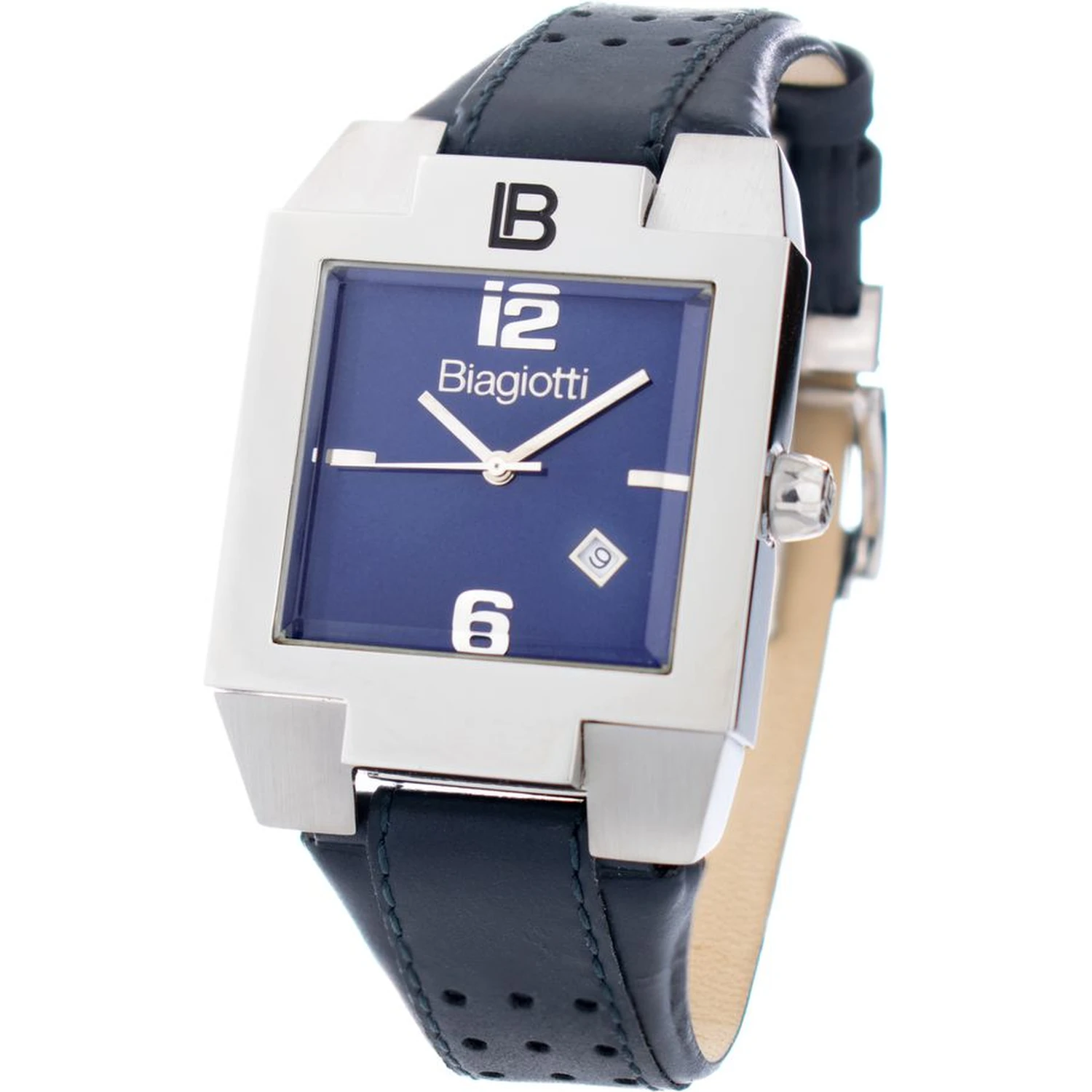 Black Leather Dress Watch