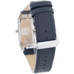 Black Leather Dress Watch