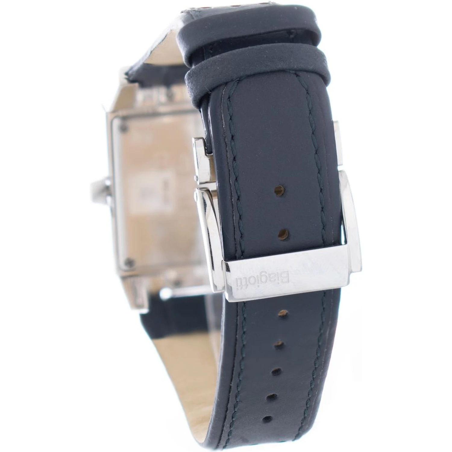 Black Leather Dress Watch